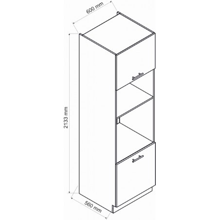 Szafka dolna D60PK MV/2133 P/L-PIEKARNIK